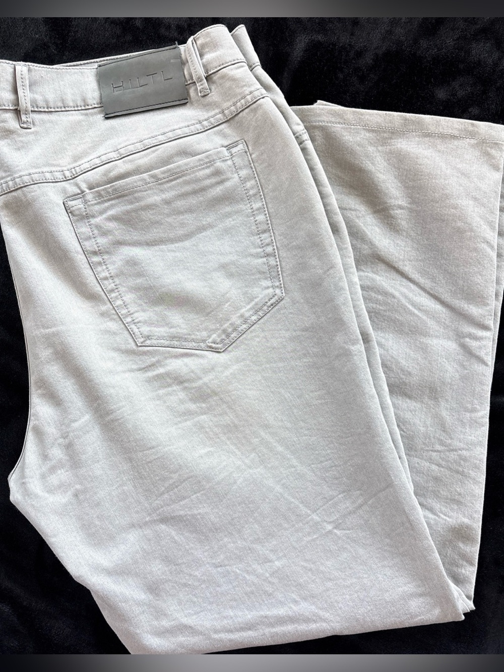 HILTL Men's Grey Dude Jeans Pants Size 40x30 European Luxury Designer Denim READ